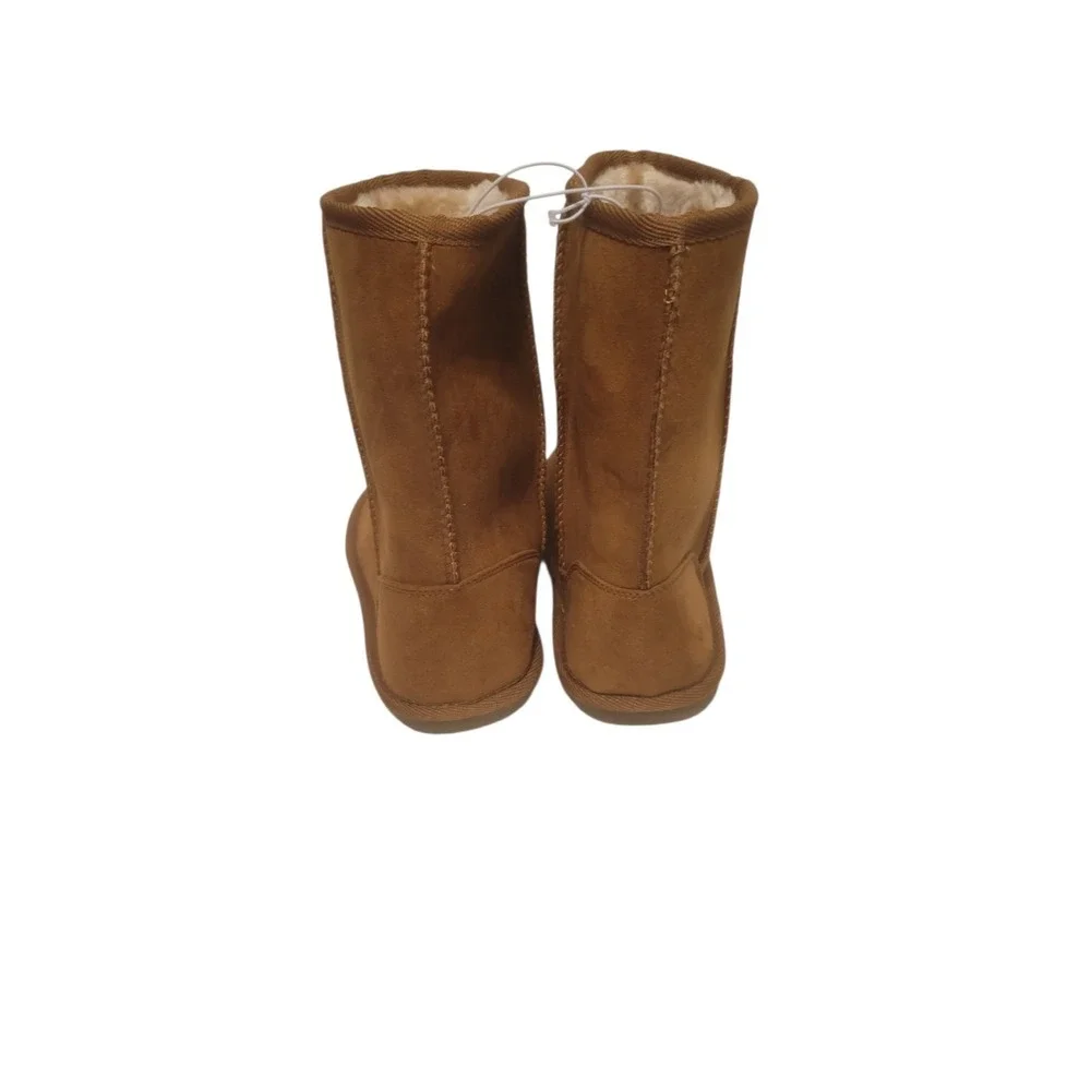 Nordstrom EUC Harper‎ Canyon Girls Chestnut Boots Faux Fur Sz 3